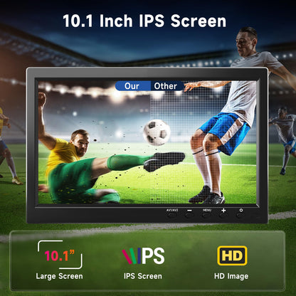 podofo Mini Monitor tragbar 10,1 Zoll HDMI VGA AV USB BNC Eingang