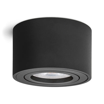 linovum SMOL LED Aufbauspot – 6er Set schwarz flach schwenkbar