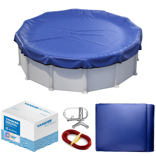Yankee Poolabdeckung rund für 366-400 cm Pools - Ø 460 cm blau