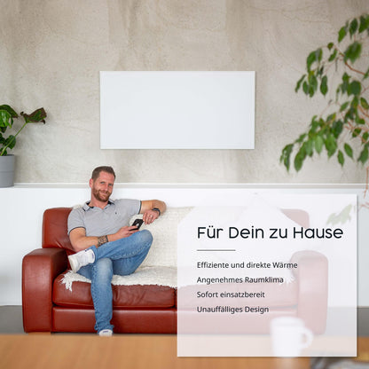 Könighaus Infrarot Wandheizung 800W - Smart Thermostat