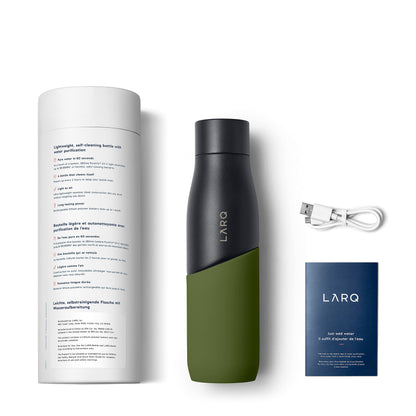 LARQ Movement PureVis 710ml UV-Trinkflasche - Black/Pine