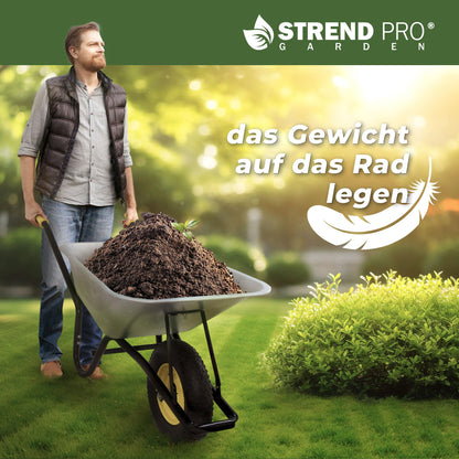 Schubkarre 85L Lufträder – Bauschubkarre 250kg Traglast