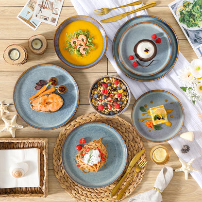 vancasso PLAYA Tafelservice 24tlg - Lavendelblau Reaktive Glasur