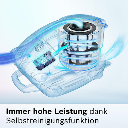 Bosch ProSilence Serie 8 BGS7MS64 Bodenstaubsauger Schwarz