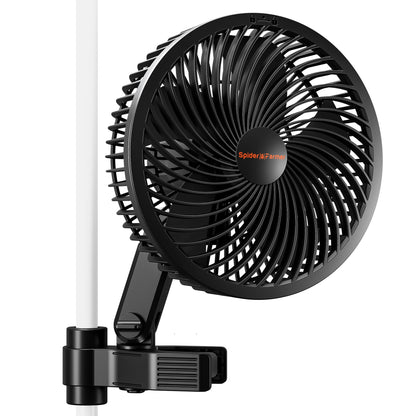 Spider Farmer Grow Ventilator mit Clip, EC-Motor, oszillierend, IP54 – 10 Stufen für Growzelte