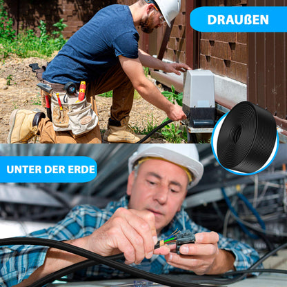 MAS Premium Erdkabel NYY-J Stromkabel - 5x1.5 mm², 50m