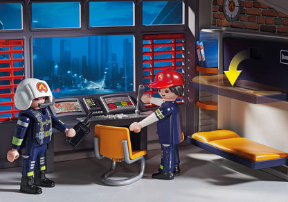 PLAYMOBIL City Action Feuerwache Gross - mit Sound