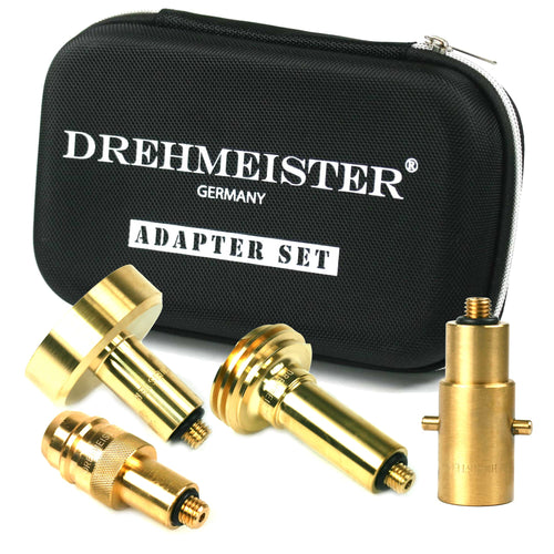 Drehmeister LPG Adapter Set M10 lang Autogas Tankadapter mit Etui aus Messing und Edelstahl