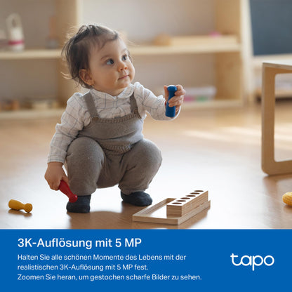 Tapo C232 Überwachungskamera 3K 5MP mit WLAN, Ethernet und Nachtsicht