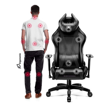 Diablo X-Horn 2.0 Gaming Stuhl Bürostuhl – Schwarz King XL