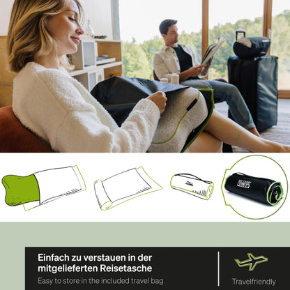 BLACKROLL® Recovery Pillow Nackenkissen – Set Jersey Hellgrau