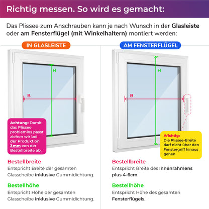 SchattenFreude Thermo-Waben-Plissee nach Mass, Blackout