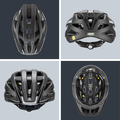 uvex i-vo cc MIPS Allround-Helm, All Black matt, 52-57 cm