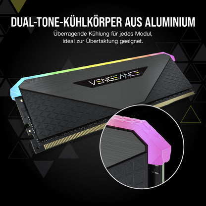 Corsair Vengeance RGB RT DDR4 Arbeitsspeicher 32GB 3600MHz Schwarz
