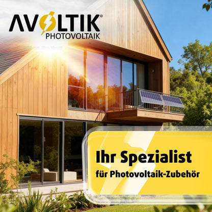 Avoltik Balkonkraftwerk Halterung Geländer – 2er Set verstellbar