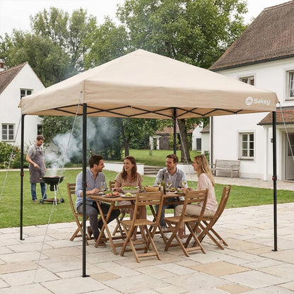 Sekey One-Touch Pop Up Pavillon 3x3 m, wasserdicht, Khaki