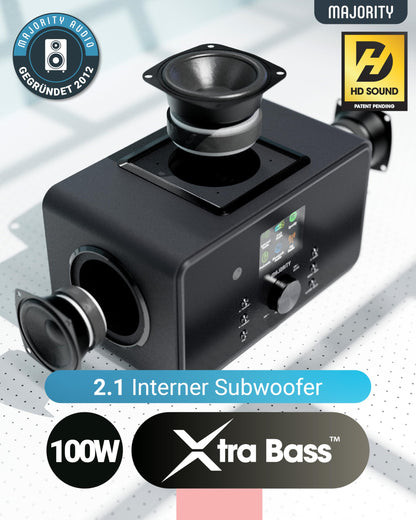 MAJORITY Bard Internetradio DAB+ WLAN Bluetooth 2.1 Subwoofer