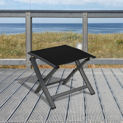 Grand patio Gartenhocker, Klapphocker aus Aluminium und Textilene