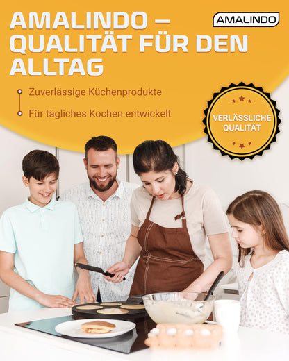 Amalindo Pancake Pfanne 4 Loch, Ø 26 cm, Induktion, Antihaft