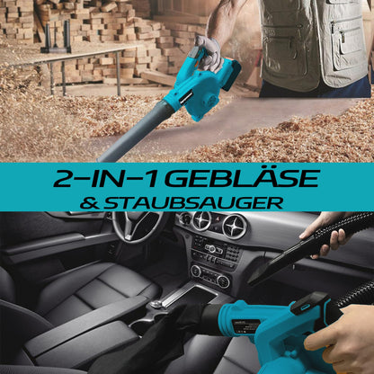 bycpower Akku-Laubbläser MT-01 2-in-1 für Makita 18V, ohne Akku