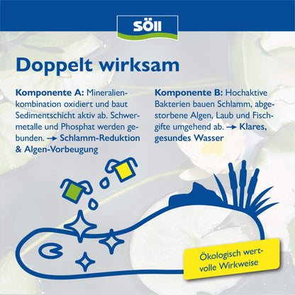 Söll 80632 TeichschlammEntferner 2,5 kg für Gartenteich und Fischteich