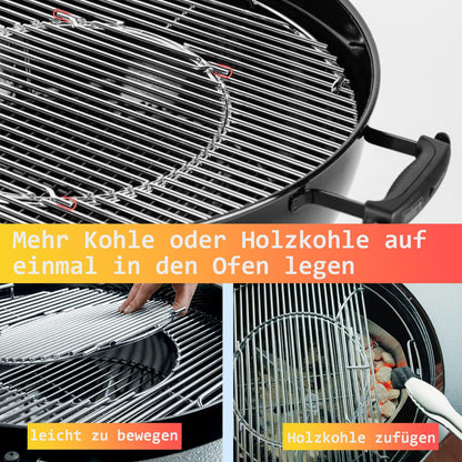 MGiessca 8835 Grillrost rund 54,6 cm für Weber 57 cm Holzkohlegrills