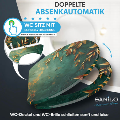 Sanilo Greego WC Sitz - Absenkautomatik, Schnellverschluss