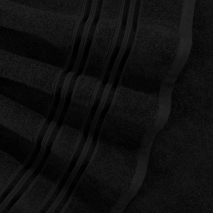 Hammetex Handtuch Set 6-teilig, 100% Baumwolle Frottier, Schwarz