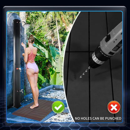 CCLIFE Solardusche Gartendusche 40L – mit Handbrause