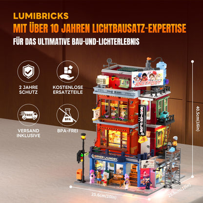 Lumibricks Boxclub Strassenfusion Klemmbausteine mit Licht, 3036 Teile