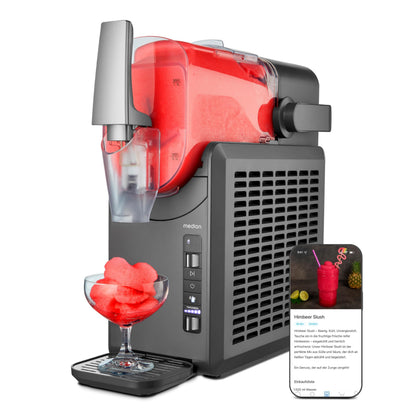 MEDION Slush Maschine MD12090 mit Kompressor und 5 Getränkemodi