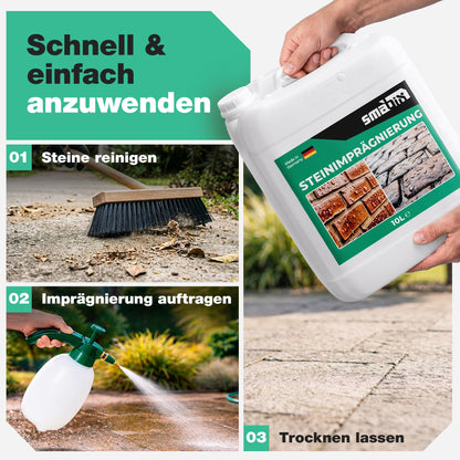 Smabix Steinimprägnierung Aussen 10 l für bis zu 120 m²