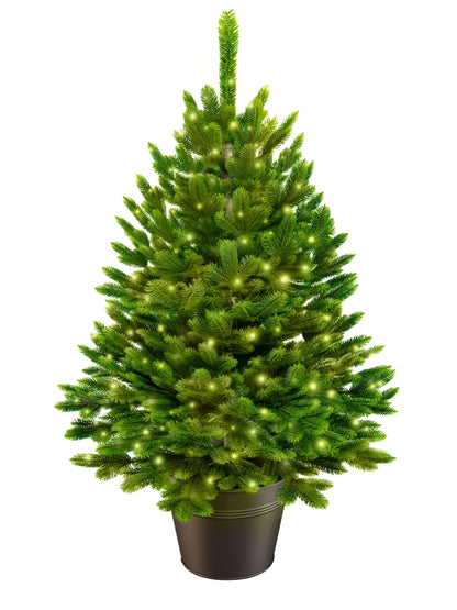 ArtiTree Künstlicher Weihnachtsbaum 60cm im Topf - mit LED