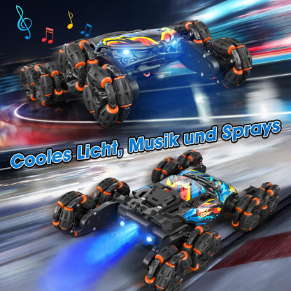 AYIQUTY Ferngesteuertes Auto 8WD RC Stunt Drift mit Handsteuerung