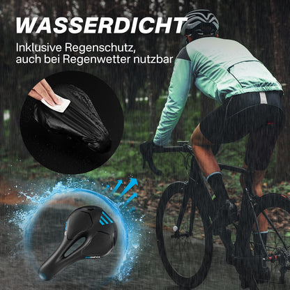 YOUNGDO Fahrradsattel Gel, ergonomisch, wasserdicht mit Abdeckung