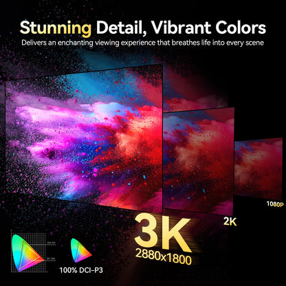 UPERFECT 3K OLED 120Hz Tragbarer Monitor – 16 Zoll 1ms