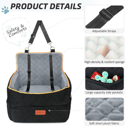 SafePet Hunde Autositz Sitzerhöhung – Grösse Klein/Mittel, Waschbar