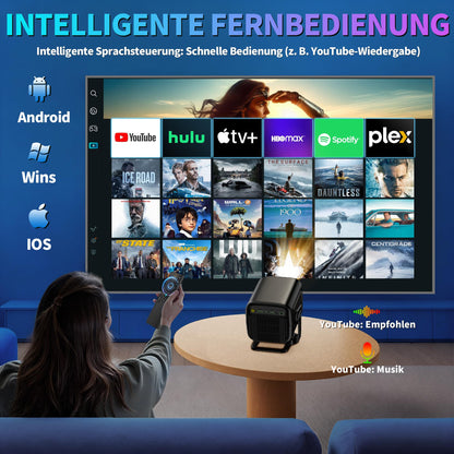 Coolid C3 Mini Beamer Full HD 1080P mit WiFi 6 und Bluetooth 5.4