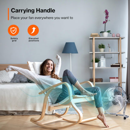 TRESKO AERSON Bodenventilator 50cm – Robuste Windmaschine