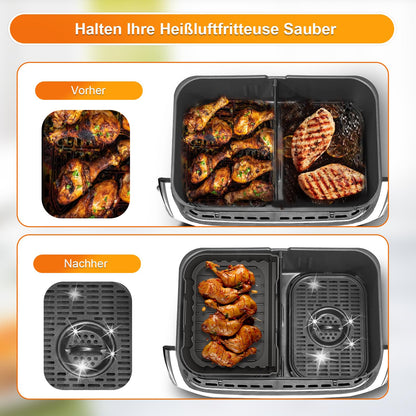 Dictien Heissluftfritteuse Zubehör Set für Ninja AF500EU 10,4 L