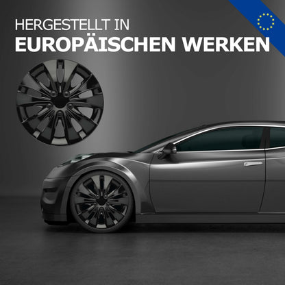 Kuglo Radkappen 16 Zoll Schwarz 4er-Set für Stahlfelgen