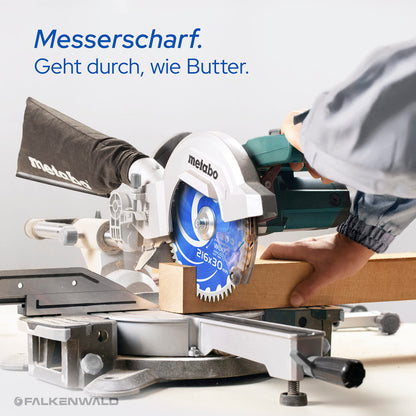 FALKENWALD Kappsägeblatt für Holz - HM 216x30 mm, 60 Zähne