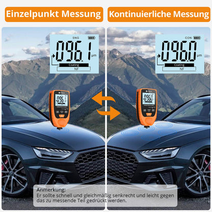 Neoteck Lackdickenmessgerät Auto – Stahl Alu 0-1500μm