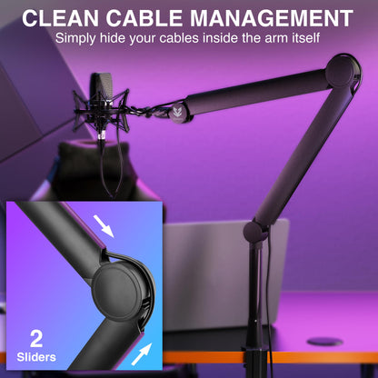 SENSIC SA-30 Mikrofonständer Tisch Schwenkarm - Schwarz