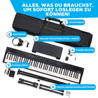 Alesis Keyboard E-Piano 88 Tasten - Komplett-Set für Anfänger