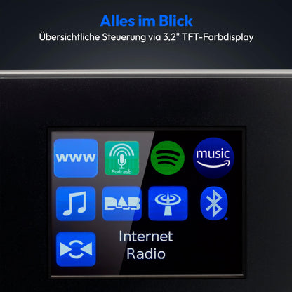 MEDION P85444 2.1 Internetradio Subwoofer DAB+ WLAN schwarz