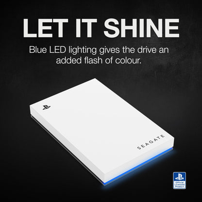 Seagate Game Drive PS4/PS5 tragbare externe Festplatte 5TB – weiss