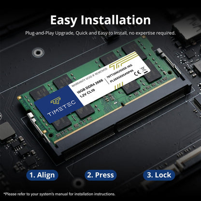 Timetec 16 GB DDR4 2666 MHz SODIMM RAM für Laptop und Mini-PC