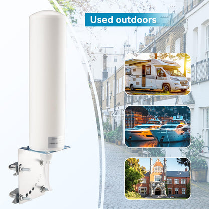 BOOBRIE 4G 5G LTE Antenne Outdoor 10dBi mit 5 m RG58 SMA Kabel