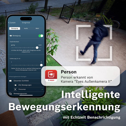 Bosch Smart Home Aussenkamera II Überwachungskamera Aussen – anthrazit